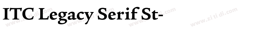 ITC Legacy Serif St字体转换